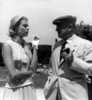 To Catch a Thief (1955) - on location - Location photograph of Grace Kelly and Charles Vanel taken during the filming of ''To Catch a Thief''.