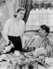 Rebecca (1940) - photograph - Photograph of Joan Fontaine and Florence Bates in ''Rebecca''.