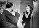 Stage Fright (1950) - on set - Photograph of Alfred Hitchcock and Marlene Dietrich (''Stage Fright'').