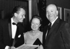 Alfred and Alma Hitchcock (1956) - Photograph of Alfred Hitchcock and his wife Alma at Ciro's Nightclub on Sunset Boulevard, Hollywood.