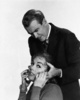 Vertigo (1958) - photograph - Publicity shot of James Stewart and Kim Novak (''Vertigo'').