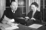 Alfred and Alma Hitchcock - Photograph of Alfred Hitchcock and Alma Reville.