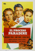 The Paradine Case (1947) - poster - Spanish poster for ''The Paradine Case''.