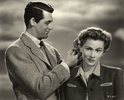 Suspicion (1941) - photograph - Publicity shot of Cary Grant and Joan Fontaine (''Suspicion'').