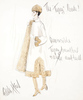 Topaz (1969) - costume sketch - Edith Head costume sketch for ''The Topaz Look''.