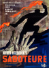 Saboteur (1942) - poster - 1957 German A1 publicity poster for ''Saboteur'' (1942).