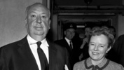 Alfred and Alma Hitchcock (1959) - Photograph of Alfred Hitchcock and Alma Reville, taken in 1959 in London.
