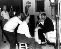 To Catch a Thief (1955) - on set - On set photograph from ''To Catch a Thief'' of Alfred Hitchcock, Cary Grant and Grace Kelly.