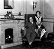 Alfred and Alma Hitchcock - Photograph of Alfred Hitchcock and Alma Reville at their London home.